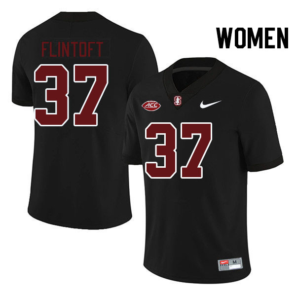 Women #37 Aidan Flintoft Stanford Cardinal 2024 ACC Conference College Football Jerseys Stitched-Bla